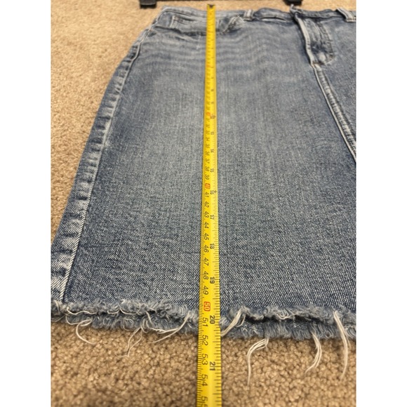Silver Jeans Skirt Women's 10 Blue Frisco Pencil Distressed‎ Denim - Picture 9 of 10